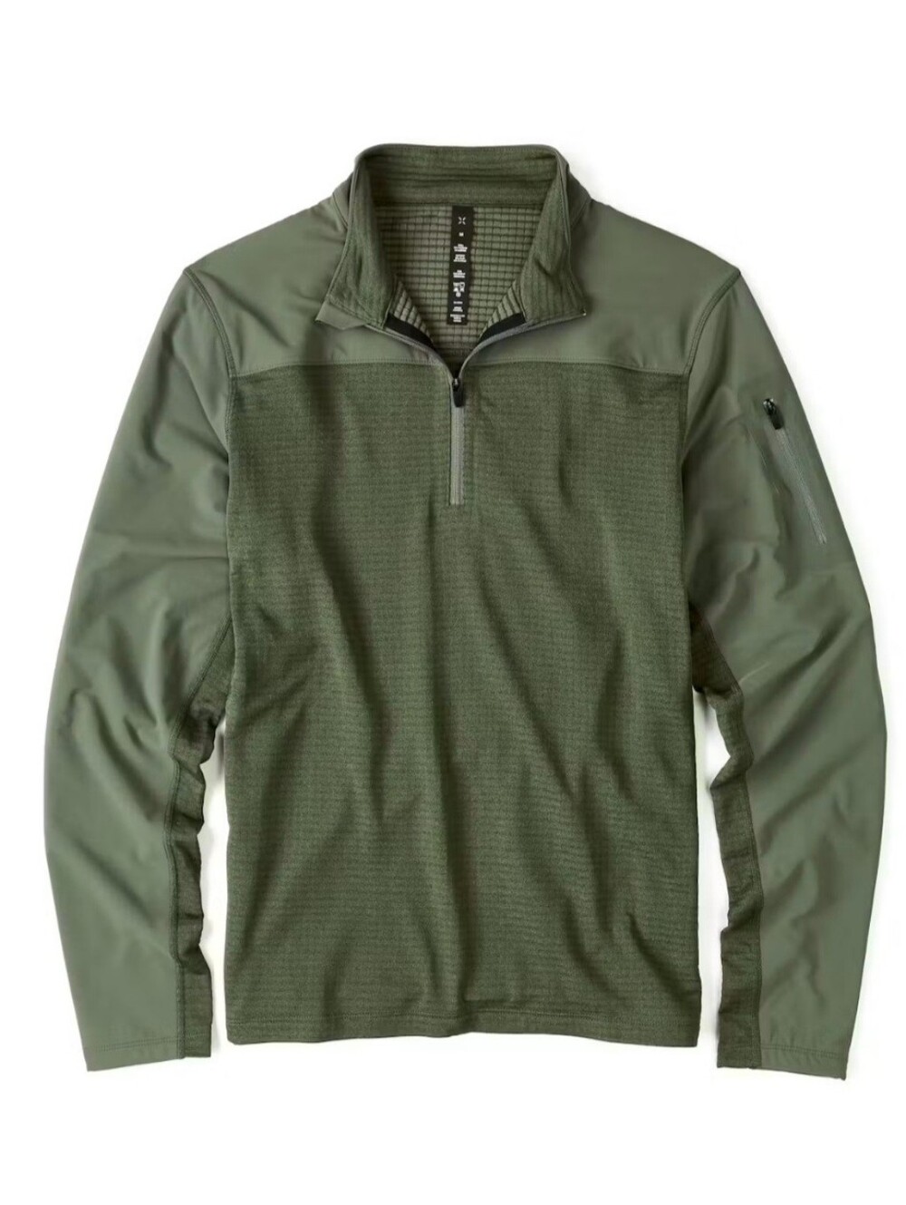 Ten Thousand Running Tactical 1/4-Zip Performance Pullover - OD Green - Medium